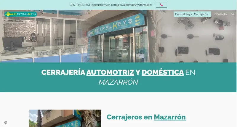 Diseño web para Central Keys
