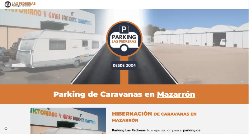 Diseño web para Parking Las Pedreras