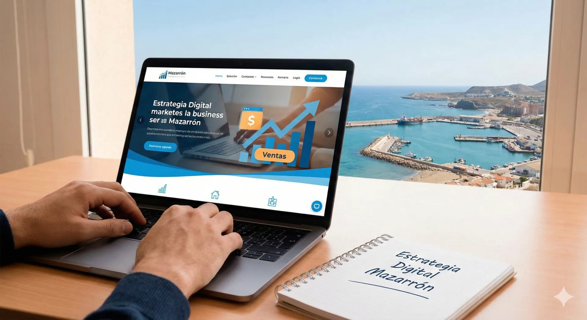 Diseño de páginas web para negocios turísticos y de hostelería de Águilas que captan reservas